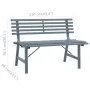 Banco de jardín acero gris 110 cm de , Bancos de jardín - Ref: Foro24-317136, Precio: 84,87 €, Descuento: %