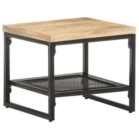 Mesa auxiliar de madera maciza de mango 40x40x35 cm de , Mesas auxiliares - Ref: Foro24-320241, Precio: 61,47 €, Descuento: %