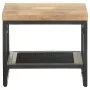 Mesa auxiliar de madera maciza de mango 40x40x35 cm de , Mesas auxiliares - Ref: Foro24-320241, Precio: 61,47 €, Descuento: %