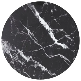Tablero de mesa diseño mármol vidrio templado negro Ø70x0,8 cm by , Table tops - Ref: Foro24-322265, Price: 50,05 €, Discount: %