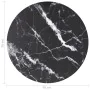 Tablero de mesa diseño mármol vidrio templado negro Ø70x0,8 cm by , Table tops - Ref: Foro24-322265, Price: 50,05 €, Discount: %