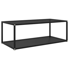 Mesa de centro vidrio templado negro 100x50x35 cm de , Mesas de centro - Ref: Foro24-322898, Precio: 73,83 €, Descuento: %