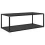 Mesa de centro vidrio templado negro 100x50x35 cm de , Mesas de centro - Ref: Foro24-322898, Precio: 73,83 €, Descuento: %