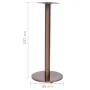 Pata de mesa de bistró acero inoxidable dorado Ø45x107 cm de , Patas para mesas - Ref: Foro24-325443, Precio: 110,11 €, Descu...