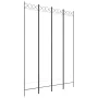 Biombo divisor de 4 paneles de tela blanco 160x220 cm de , Divisores de ambientes - Ref: Foro24-350166, Precio: 45,29 €, Desc...
