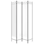 Biombo divisor de 4 paneles de tela blanco 160x220 cm de , Divisores de ambientes - Ref: Foro24-350166, Precio: 45,29 €, Desc...