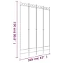 Biombo divisor de 4 paneles de tela blanco 160x220 cm de , Divisores de ambientes - Ref: Foro24-350166, Precio: 45,29 €, Desc...
