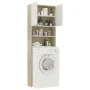 Armario para lavadora blanco y roble Sonoma 64x25,5x190 cm de , Accesorios para lavadoras y secadoras - Ref: Foro24-800032, P...