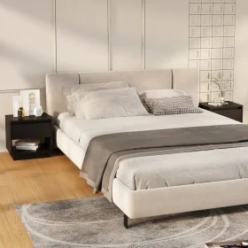 Mesitas de noche 2 uds madera contrachapada negro 45x34x44 cm de , Mesitas de noche - Ref: Foro24-809515, Precio: 75,93 €, De...