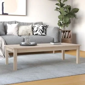 Mesa de centro de madera maciza de pino 110x50x30 cm de , Mesas de centro - Ref: Foro24-814234, Precio: 61,88 €, Descuento: %