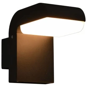 Lámpara LED de pared para jardín ovalada negra 9 W by , Outdoor lighting - Ref: Foro24-45652, Price: 33,17 €, Discount: %