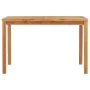 Mesa de comedor para jardín madera maciza de teca 120x70x77 cm de , Mesas de jardín - Ref: Foro24-49360, Precio: 301,08 €, De...