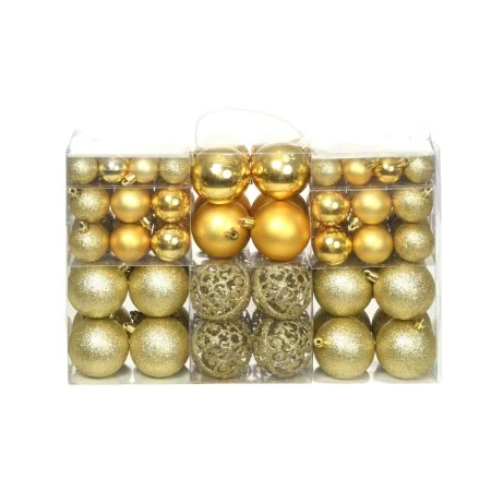 Lote de bolas de Navidad 100 unidades doradas 3/4/6 cm de , Adornos festivos - Ref: Foro24-245708, Precio: 29,11 €, Descuento: %