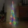Pirámide decorativa cono acrílico luces LED de colores 120 cm de , Luces de Navidad - Ref: Foro24-329808, Precio: 88,17 €, De...