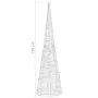 Pirámide decorativa cono acrílico luces LED de colores 120 cm de , Luces de Navidad - Ref: Foro24-329808, Precio: 88,17 €, De...