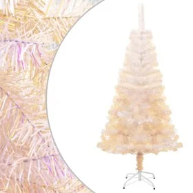 Árbol Navidad artificial puntas iridiscentes PVC blanco 120 cm de , Arboles de navidad - Ref: Foro24-344633, Precio: 20,74 €,...