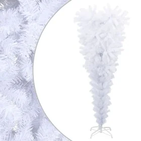 Árbol de Navidad artificial al revés con soporte blanco 120 cm de , Arboles de navidad - Ref: Foro24-344665, Precio: 24,42 €,...