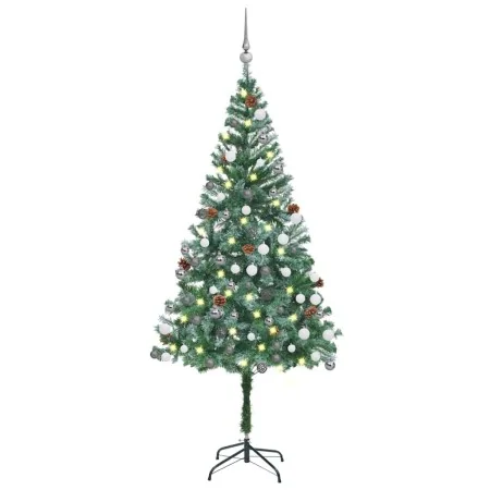 Árbol de Navidad helado con luces, bolas y piñas 180 cm de , Arboles de navidad - Ref: Foro24-3077700, Precio: 73,63 €, Descu...