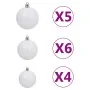 Árbol de Navidad helado con luces, bolas y piñas 180 cm de , Arboles de navidad - Ref: Foro24-3077700, Precio: 73,63 €, Descu...
