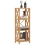 Estantería de 4 niveles madera maciza de roble 40x30x112 cm de , Librerías y estanterías - Ref: Foro24-353815, Precio: 102,95...
