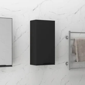 Armario de baño de pared negro 32x20x67 cm de , Tocadores de baño - Ref: Foro24-811296, Precio: 46,40 €, Descuento: %