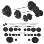 Juego de pesas barra y mancuernas 120 kg de , Peso libre - Ref: Foro24-91406, Precio: 507,52 €, Descuento: %