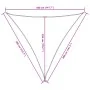 Toldo de vela triangular tela Oxford amarillo 3,6x3,6x3,6 m de , Sombrillas - Ref: Foro24-135611, Precio: 28,88 €, Descuento: %