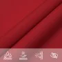 Toldo de vela cuadrado tela Oxford rojo 3x3 m de , Sombrillas - Ref: Foro24-135632, Precio: 36,86 €, Descuento: %