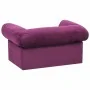 Sofá para perros con cajón felpa borgoña 75x50x38 cm de , Camas para perros - Ref: Foro24-171081, Precio: 110,01 €, Descuento: %