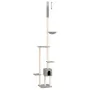 Árbol rascador gatos suelo a techo gris claro 258,5-284,5 cm de , Mobiliario para gatos - Ref: Foro24-171718, Precio: 57,81 €...