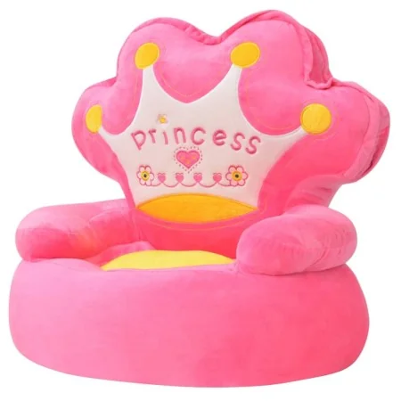 Silla de peluche para niños princesa rosa de , Sillas y tronas para niños - Ref: Foro24-80158, Precio: 77,66 €, Descuento: %