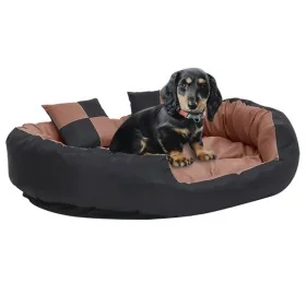 Cojín para perro reversible y lavable negro marrón 110x80x23cm de , Camas para perros - Ref: Foro24-171221, Precio: 69,16 €, ...