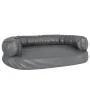 Cama para perros de espuma cuero sintético gris 88x65 cm de , Camas para perros - Ref: Foro24-171318, Precio: 82,97 €, Descue...