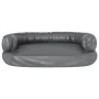 Cama para perros de espuma cuero sintético gris 88x65 cm de , Camas para perros - Ref: Foro24-171318, Precio: 82,97 €, Descue...