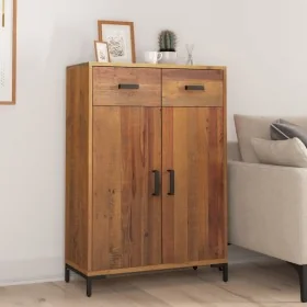 Zapatero de madera maciza de pino 75x40x110 cm de , Zapateros y organizadores de calzado - Ref: Foro24-349933, Precio: 257,34...