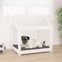 Cama para perros madera maciza de pino blanco 71x55x70 cm de , Camas para perros - Ref: Foro24-822203, Precio: 59,46 €, Descu...
