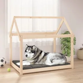 Cama para perros madera maciza de pino 111x80x100 cm de , Camas para perros - Ref: Foro24-822217, Precio: 85,28 €, Descuento: %