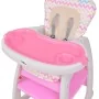 Trona convertible 3 en 1 con mesa rosa de , Sillas y tronas para niños - Ref: Foro24-10143, Precio: 152,92 €, Descuento: %