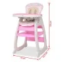 Trona convertible 3 en 1 con mesa rosa de , Sillas y tronas para niños - Ref: Foro24-10143, Precio: 152,92 €, Descuento: %