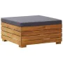 Reposapiés seccional con cojín madera maciza de acacia von , Modulare Sofas für den Außenbereich - Ref: Foro24-46691, Preis: ...