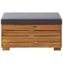 Reposapiés seccional con cojín madera maciza de acacia von , Modulare Sofas für den Außenbereich - Ref: Foro24-46691, Preis: ...