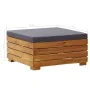 Reposapiés seccional con cojín madera maciza de acacia von , Modulare Sofas für den Außenbereich - Ref: Foro24-46691, Preis: ...