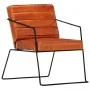 Sillón de cuero auténtico marrón canela de , Sillones - Ref: Foro24-284411, Precio: 233,81 €, Descuento: %