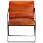 Sillón de cuero auténtico marrón canela de , Sillones - Ref: Foro24-284411, Precio: 233,81 €, Descuento: %