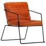 Sillón de cuero auténtico marrón canela de , Sillones - Ref: Foro24-284411, Precio: 233,81 €, Descuento: %