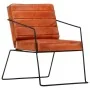 Sillón de cuero auténtico marrón canela de , Sillones - Ref: Foro24-284411, Precio: 233,81 €, Descuento: %