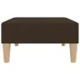 Reposapiés de tela marrón oscuro 78x56x32 cm de , Otomanas - Ref: Foro24-337679, Precio: 65,34 €, Descuento: %