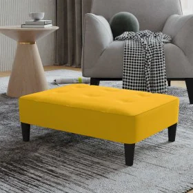 Reposapiés de terciopelo amarillo 78x56x32 cm by , Ottomans - Ref: Foro24-337735, Price: 65,49 €, Discount: %
