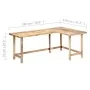 Escritorio de madera maciza de mango 180x120x76 cm de , Escritorios - Ref: Foro24-247905, Precio: 493,46 €, Descuento: %