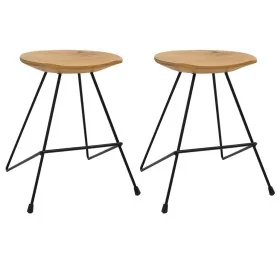 Taburetes de cocina 2 unidades madera de teca maciza de , Taburetes y sillas plegables - Ref: Foro24-285202, Precio: 116,01 €...